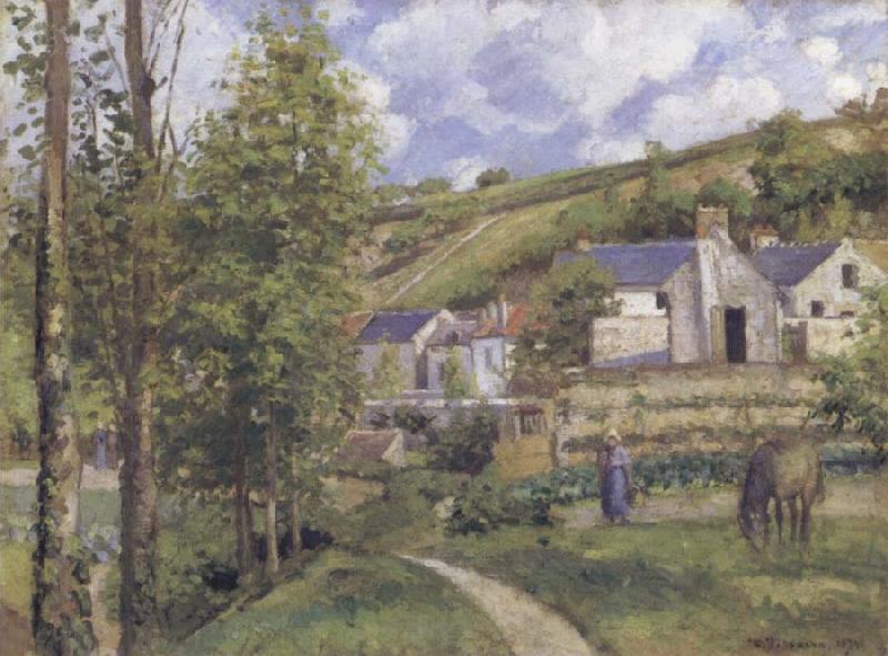 Camille Pissarro A View of L-Hermitogo,near Pontoise Sweden oil painting art